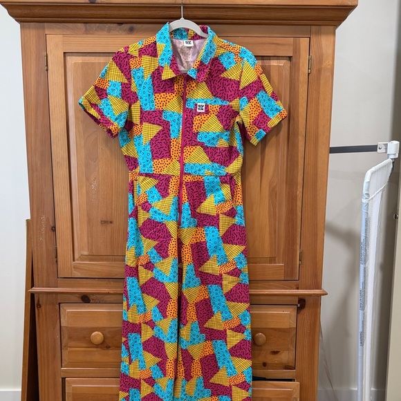 Lucy & Yak Pants - Lucy & Yak Vibrant Patterned Jumpsuit